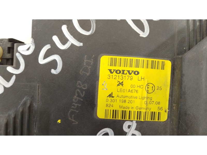 Recambio de faro izquierdo para volvo s40 ii (544) 2.0 d referencia OEM IAM 31213179  