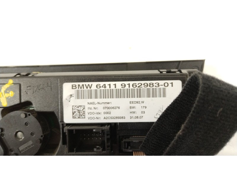 Recambio de mando climatizador para bmw serie 3 berlina (e90) 320d referencia OEM IAM 64119162983  A2C53289383