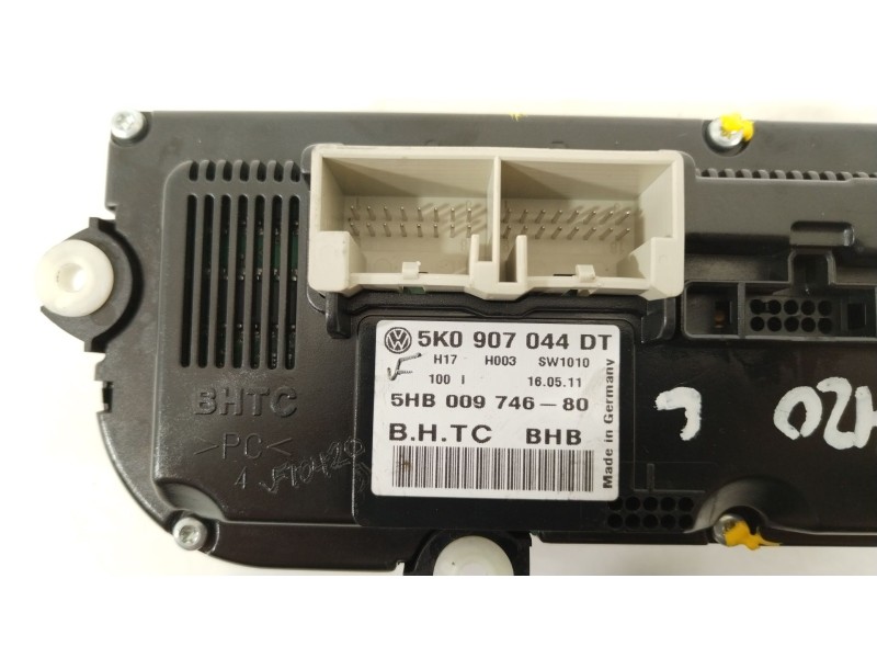 Recambio de mando climatizador para volkswagen golf vi (5k1) advance referencia OEM IAM 5K0907044DT  5HB00974680