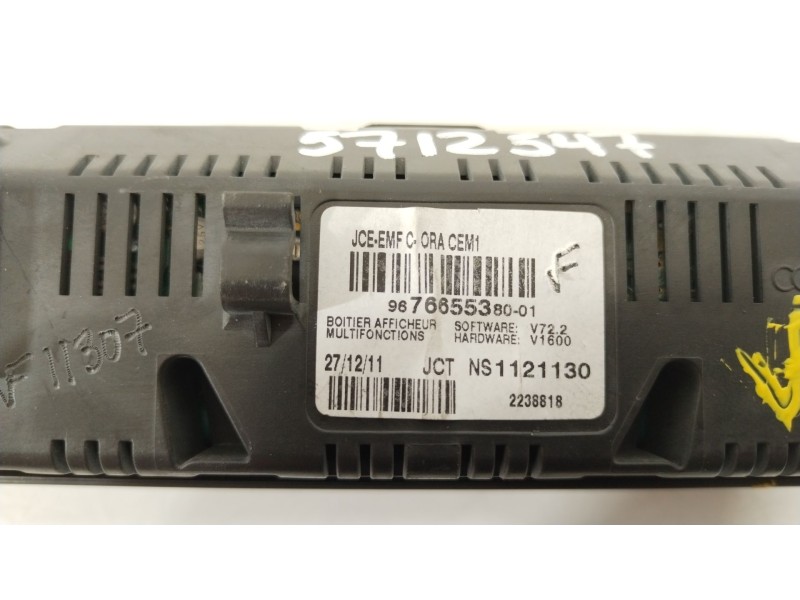 Recambio de pantalla multifuncion para peugeot 5008 premium referencia OEM IAM 9676655380  NS1121130