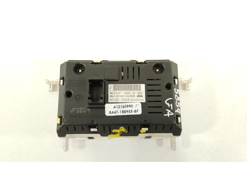 Recambio de pantalla multifuncion para ford fiesta (cb1) ghia referencia OEM IAM 8A6T18B955BF  A12160990