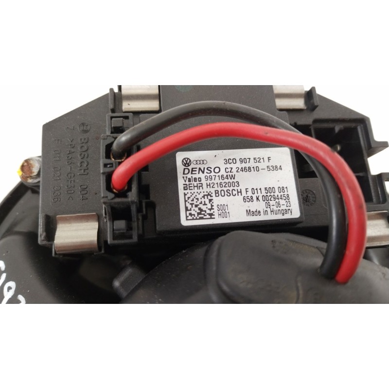 Recambio de ventilador calefaccion para audi a3 (8p) 1.9 tdi ambiente referencia OEM IAM 1K1820015G 3C0907521F F997165A