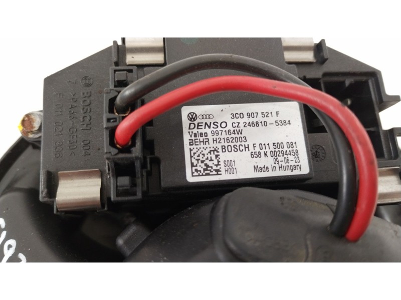 Recambio de ventilador calefaccion para audi a3 (8p) 1.9 tdi ambiente referencia OEM IAM 1K1820015G 3C0907521F F997165A