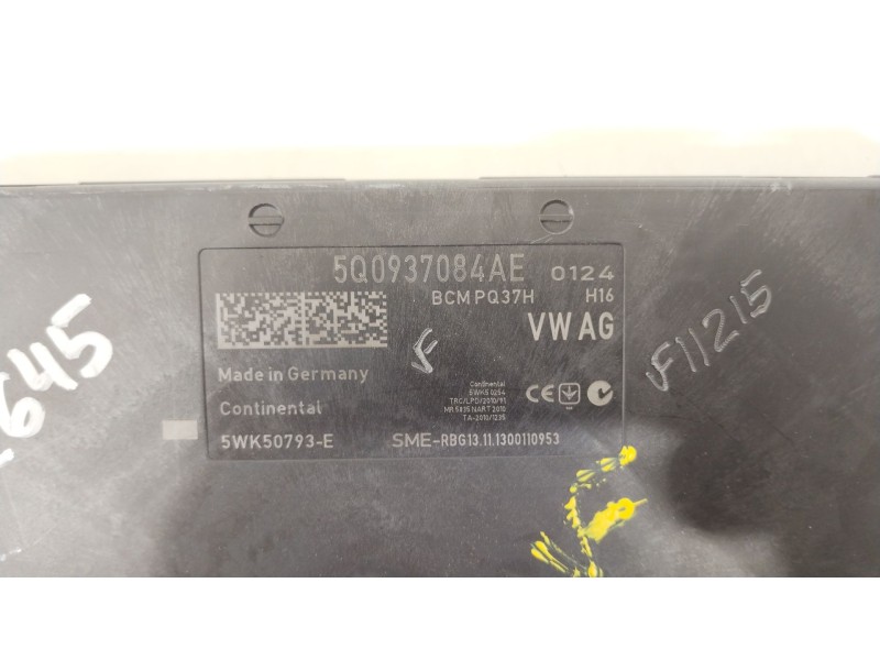 Recambio de modulo electronico para seat leon (5f1) cupra 280 referencia OEM IAM 5Q0937084AE  5WK50793E