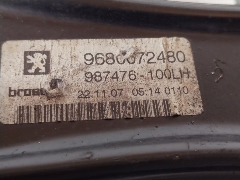 Recambio de elevalunas trasero izquierdo para peugeot 207 cc sport referencia OEM IAM 9223A8 400974C 9680072480