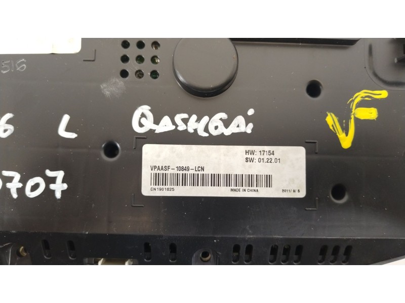 Recambio de cuadro instrumentos para nissan qashqai (j10) acenta referencia OEM IAM 24810BR50E  