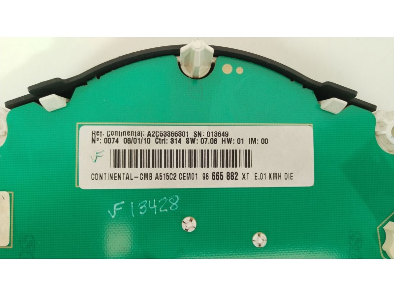 Recambio de cuadro instrumentos para citroën c3 ii (sc_) 1.6 hdi referencia OEM IAM 96665882XT  6103GH