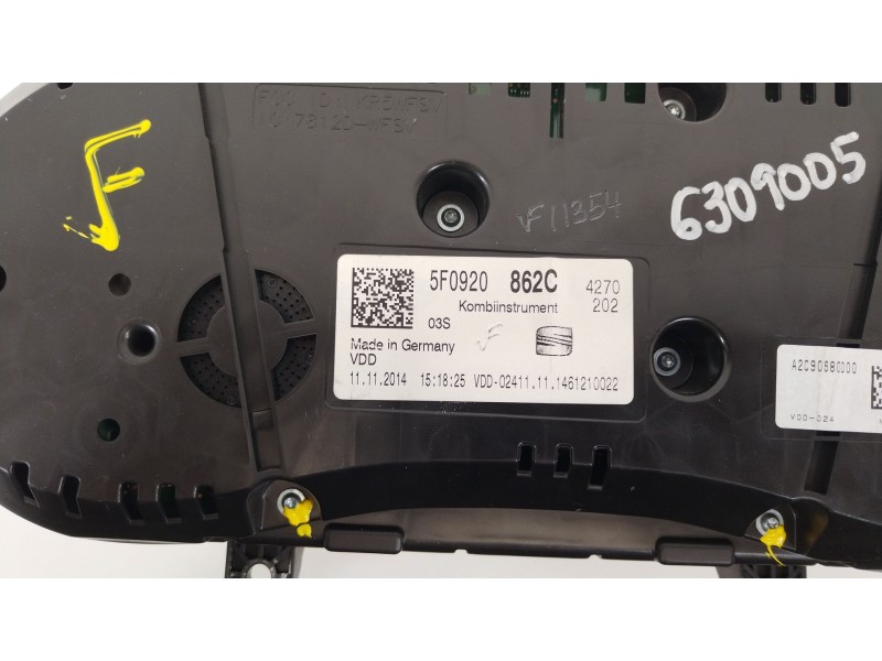 Recambio de cuadro instrumentos para seat leon st (5f8) 1.6 tdi referencia OEM IAM 5F0920862C  A2C90680000