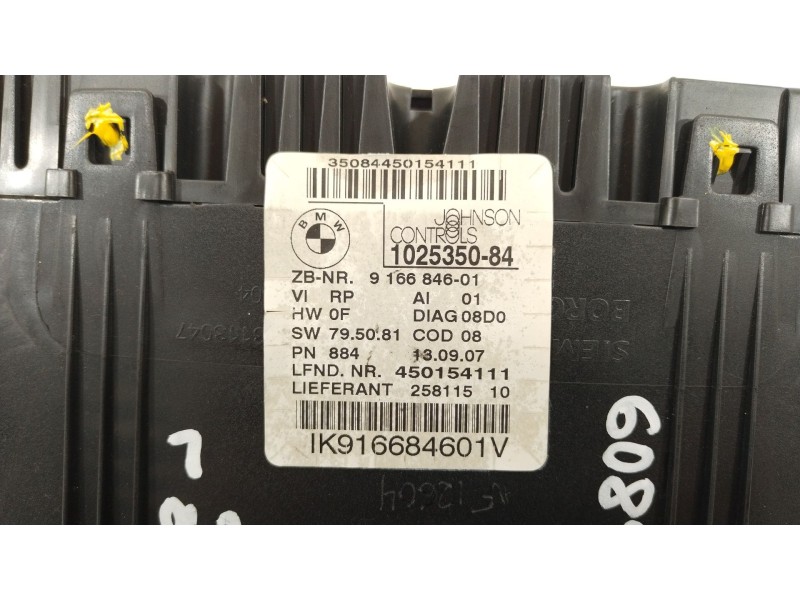 Recambio de cuadro instrumentos para bmw serie 3 berlina (e90) 320d referencia OEM IAM 916684601  IK916684601