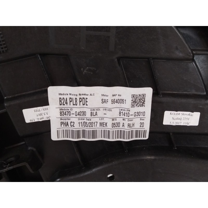 Recambio de elevalunas trasero izquierdo para hyundai i30 (pd) 1.6 crdi cat referencia OEM IAM 83470G4230 83484G4000 83450G4010