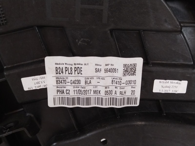 Recambio de elevalunas trasero izquierdo para hyundai i30 (pd) 1.6 crdi cat referencia OEM IAM 83470G4230 83484G4000 83450G4010