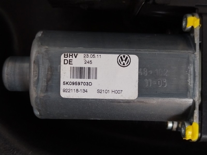 Recambio de elevalunas trasero izquierdo para volkswagen golf vi (5k1) advance referencia OEM IAM 5K4839461 5K0959703D 5K4839729