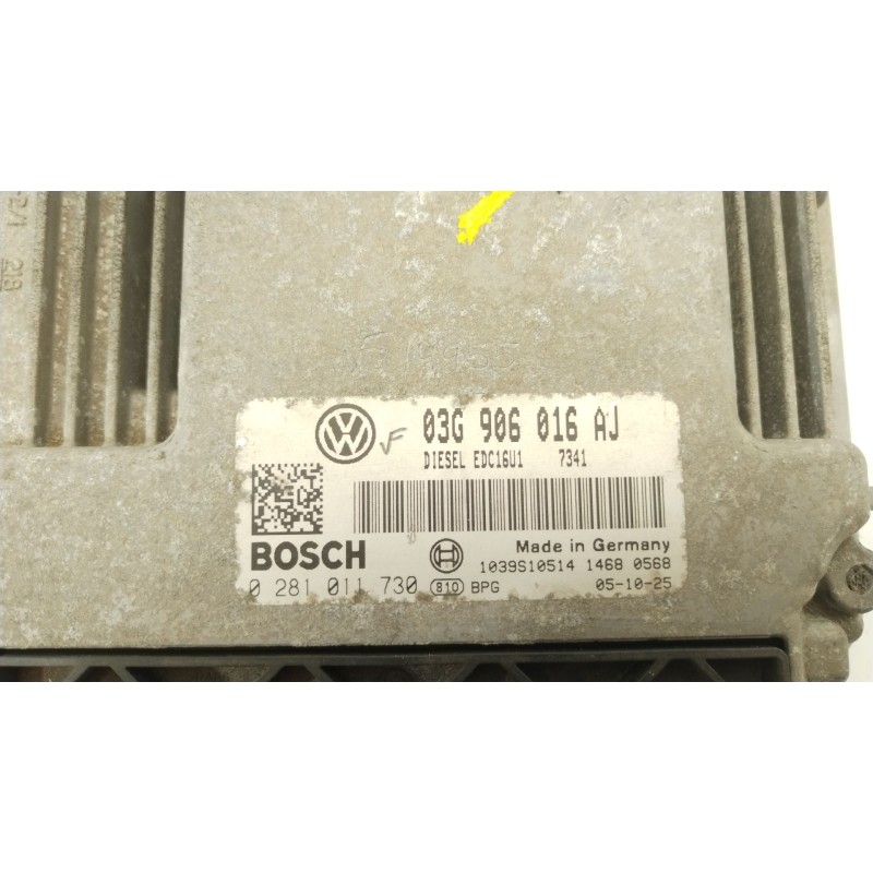 Recambio de centralita motor uce para seat leon (1p1) 2.0 tdi 16v referencia OEM IAM 03G906016AJ  0281011730