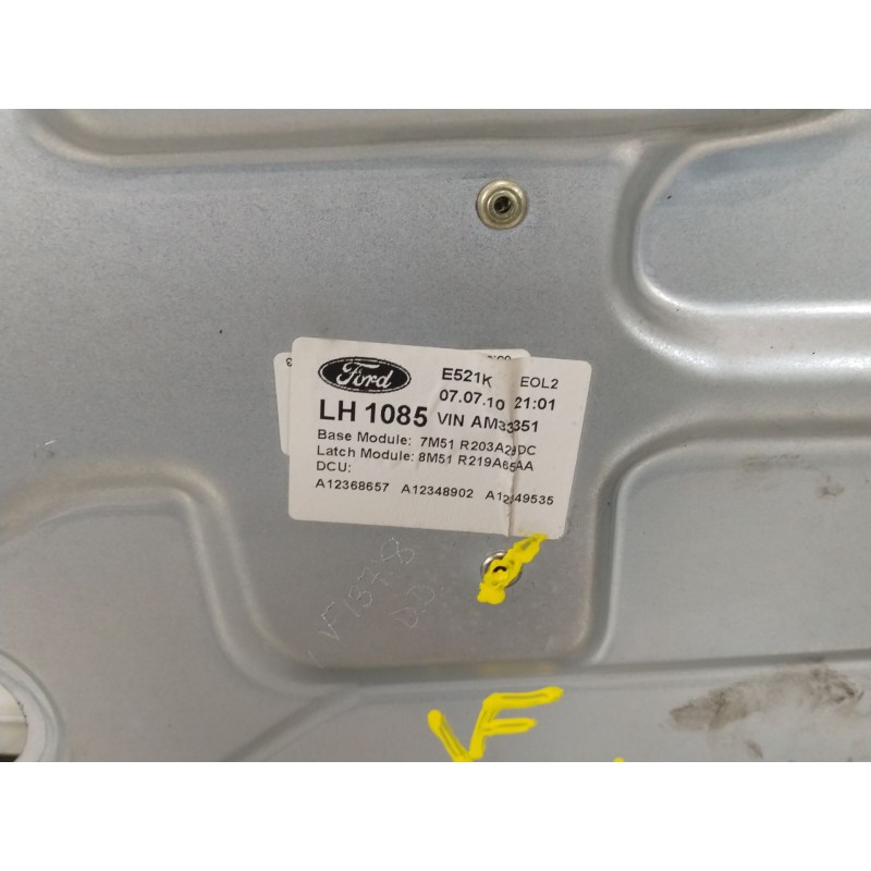 Recambio de elevalunas delantero izquierdo para ford kuga i 2.0 tdci referencia OEM IAM 7M51R203A29DC 7M5T14B533AE 8M51R219A65AA