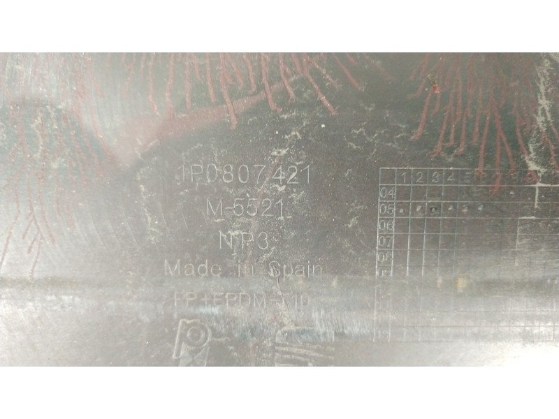 Recambio de paragolpes trasero para seat leon (1p1) 2.0 tdi 16v referencia OEM IAM 1P0807421  