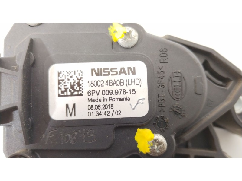 Recambio de potenciometro pedal para nissan qashqai (j11) acenta referencia OEM IAM 180024BA0B  6PV00997815