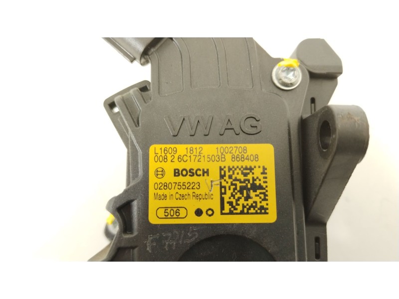Recambio de potenciometro pedal para seat ibiza (6p1) reference plus referencia OEM IAM 6C1721503B  0280755223