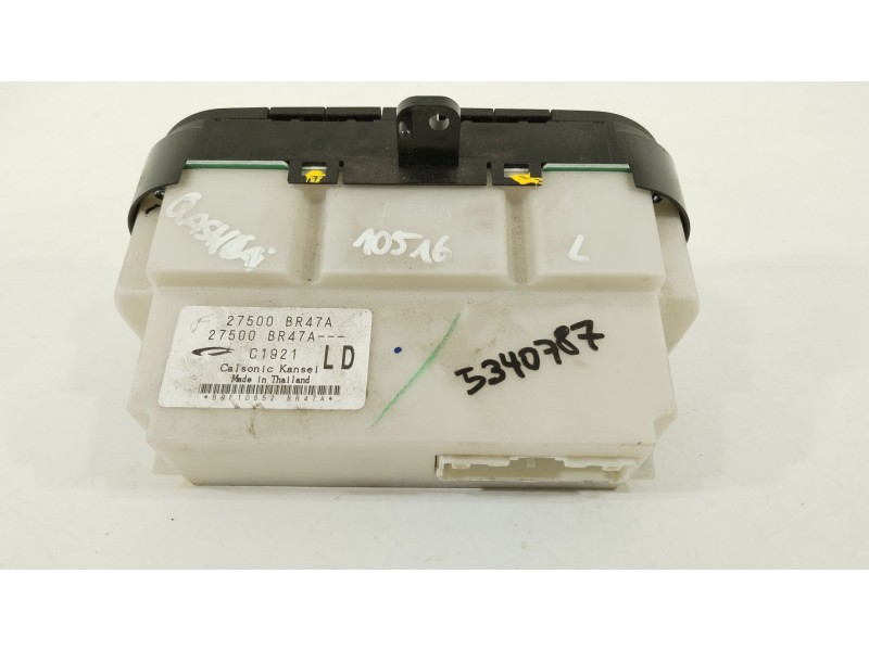 Recambio de mando climatizador para nissan qashqai (j10) acenta referencia OEM IAM 27500BR47A  