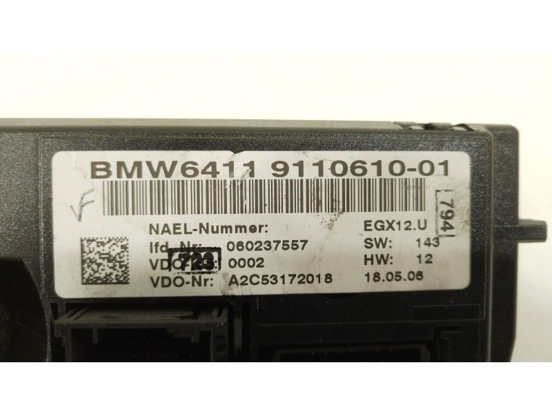Recambio de mando climatizador para bmw 3 touring (e91) 320 d referencia OEM IAM 6411911061001 A2C53172018 64119110610