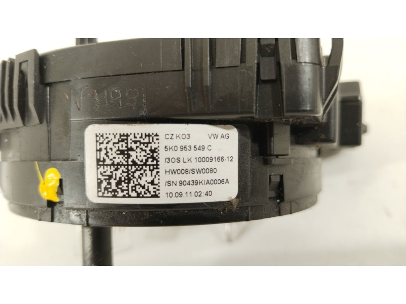 Recambio de anillo airbag para volkswagen golf vi (5k1) gti referencia OEM IAM 5K0953549C  