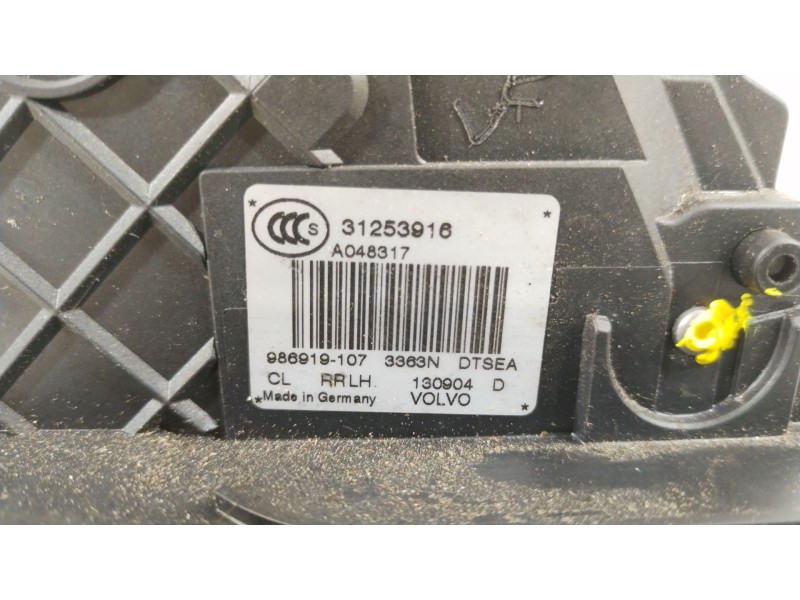 Recambio de cerradura puerta trasera izquierda para volvo xc60 i suv (156) d3 referencia OEM IAM 31253916  