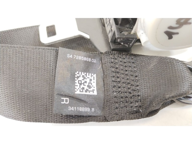 Recambio de cinturon seguridad trasero derecho para bmw 5 touring (f11) 525 d xdrive referencia OEM IAM 72117285868  7285868