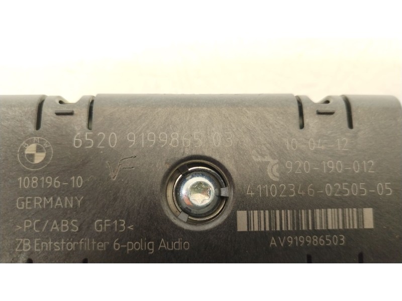 Recambio de modulo electronico para bmw 5 touring (f11) 525 d xdrive referencia OEM IAM 65209199865  919986503