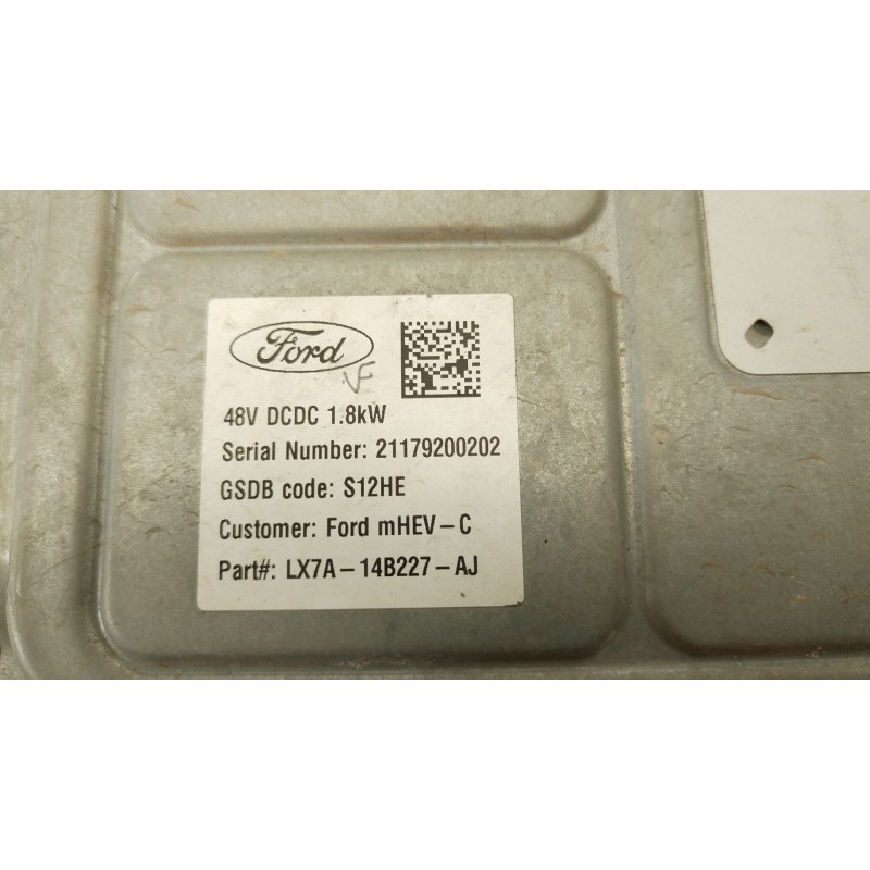 Recambio de centralita motor uce para ford puma (j2k, cf7) 1.0 ecoboost referencia OEM IAM LX7A14B227AJ  