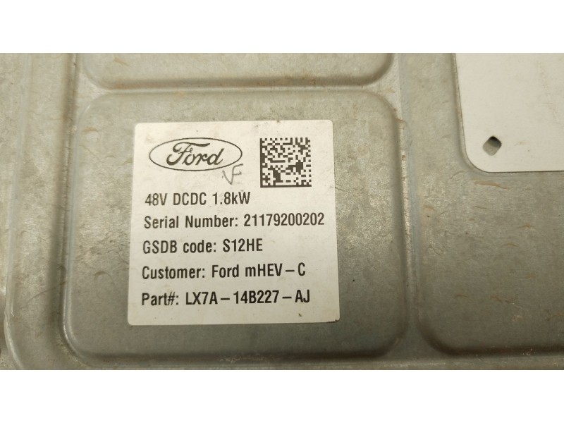 Recambio de centralita motor uce para ford puma (j2k, cf7) 1.0 ecoboost referencia OEM IAM LX7A14B227AJ  