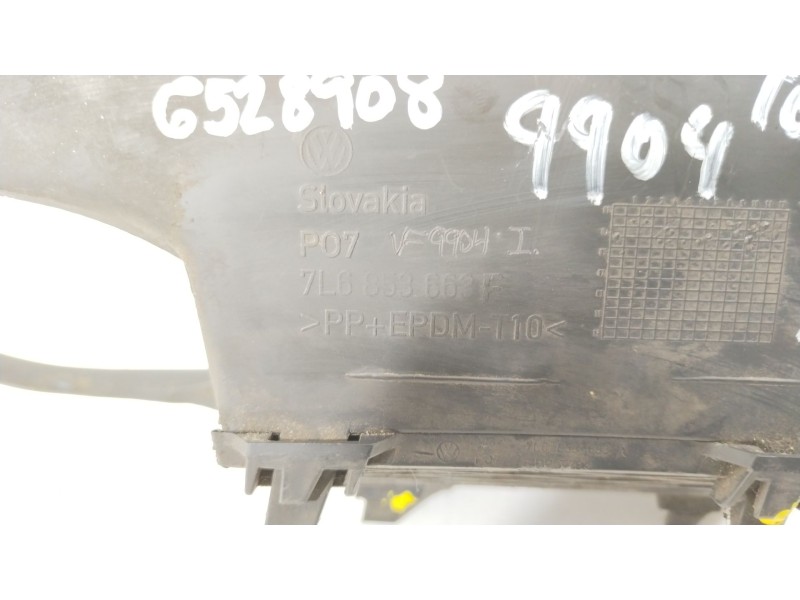 Recambio de rejilla paragolpes izquierda para volkswagen touareg (7la) tdi r5 referencia OEM IAM 7L6853663F  