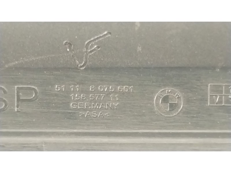 Recambio de rejilla paragolpes izquierda para bmw serie 3 berlina (g20) 318d referencia OEM IAM 51118075601  