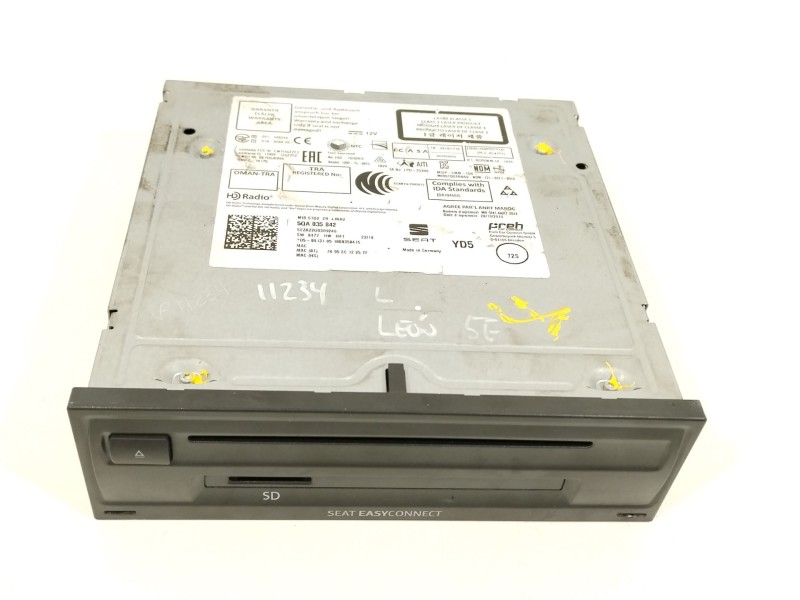 Recambio de sistema audio / radio cd para seat leon st (5f8) style referencia OEM IAM 5QA035842  