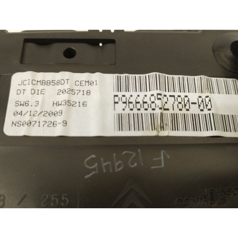 Recambio de cuadro instrumentos para citroën c4 grand picasso 1.6 16v hdi fap referencia OEM IAM 9664365280  