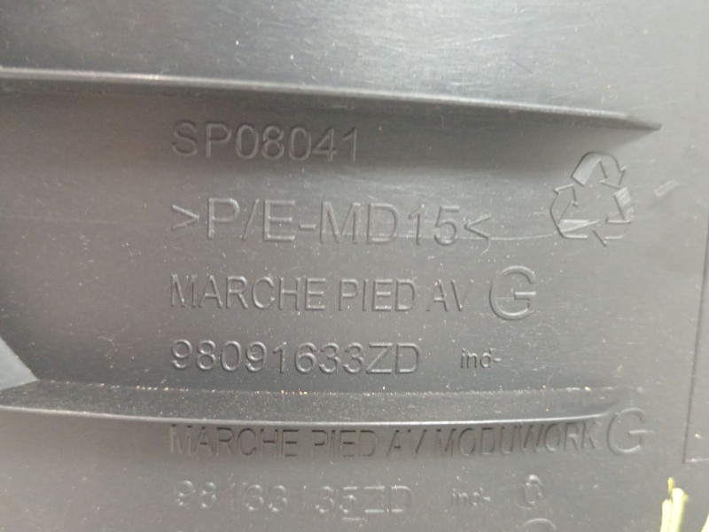 Recambio de moldura para peugeot traveller autobús (v_) 2.0 bluehdi 145 referencia OEM IAM 98091633ZD  