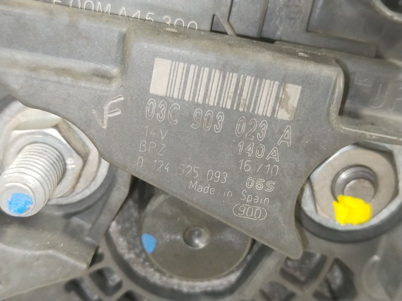 Recambio de alternador para volkswagen eos (1f7, 1f8) 1.4 tsi referencia OEM IAM 03C903023A  0124525093