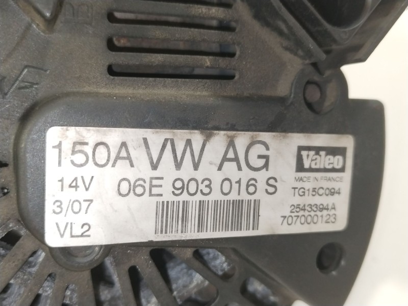 Recambio de alternador para audi a4 b8 (8k2) 3.2 fsi quattro referencia OEM IAM 06E903016S 2543394A TG15C094