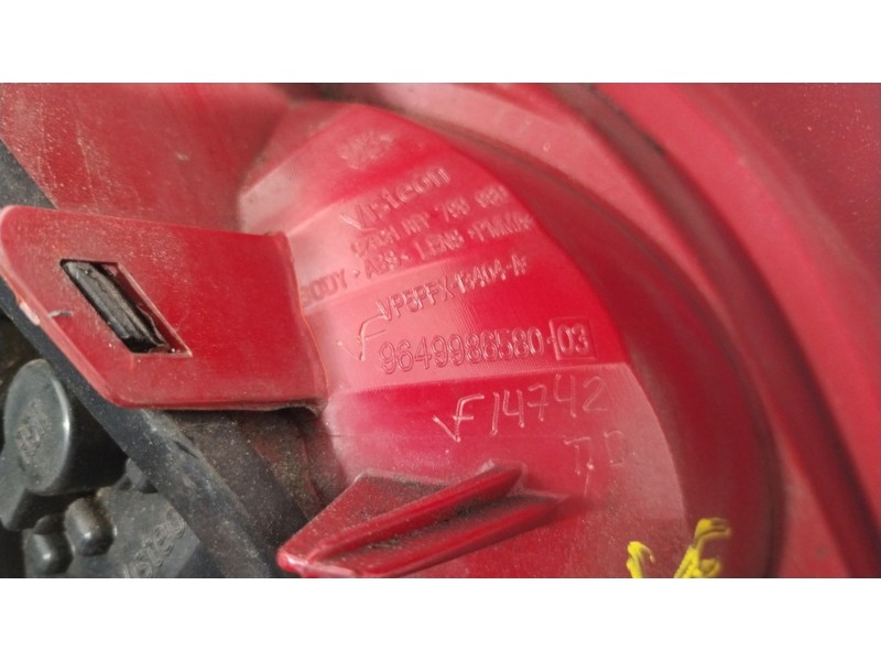 Recambio de piloto trasero derecho para peugeot 207/207+ (wa_, wc_) 1.4 hdi referencia OEM IAM 9649986580  