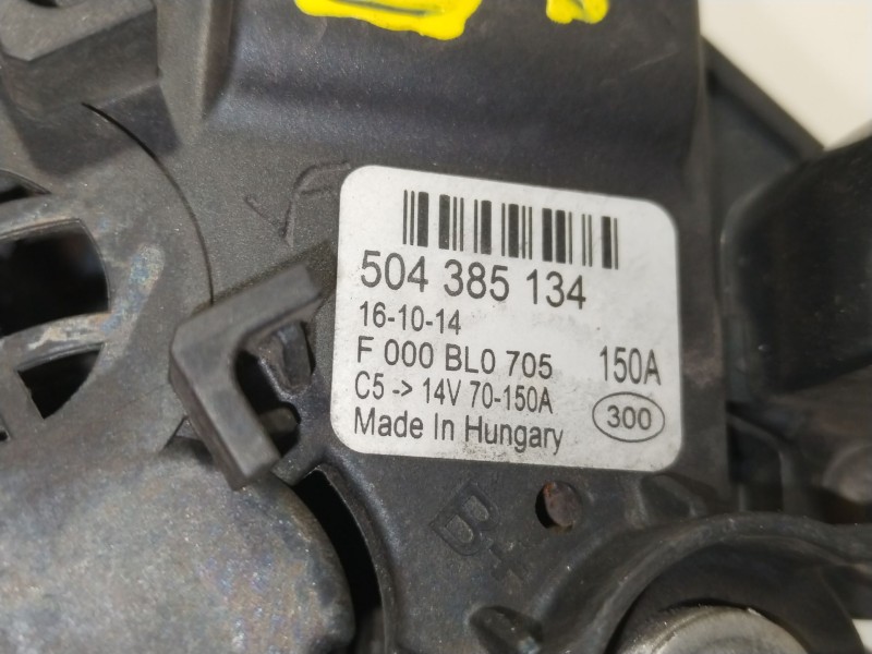 Recambio de alternador para fiat ducato combi 30 (290) 130 (l1h1) referencia OEM IAM 504385134  F000BL0705