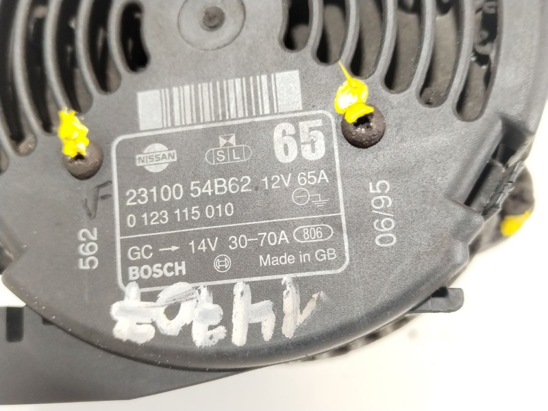 Recambio de alternador para nissan micra ii (k11) 1.3 i 16v referencia OEM IAM 2310054B62  0123115010