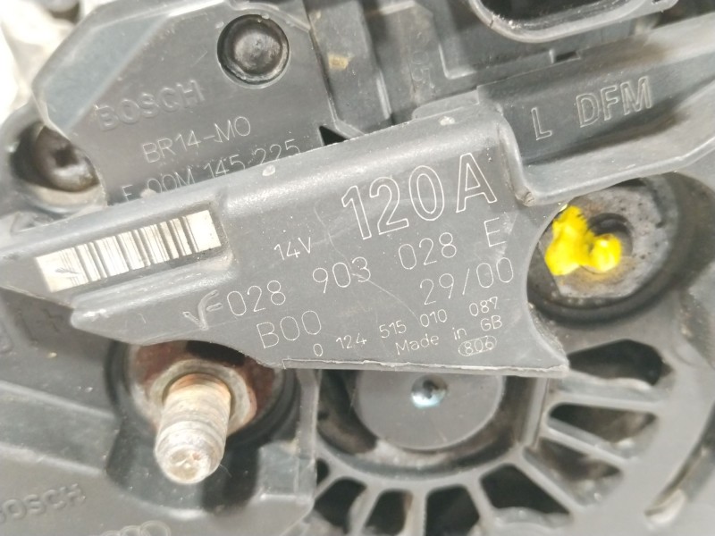 Recambio de alternador para seat leon (1m1) 1.8 20v t 4 referencia OEM IAM 028903028E  0124515010