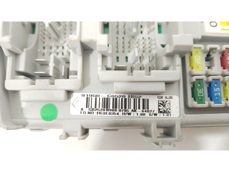 Recambio de caja reles / fusibles para hyundai i20 go! brasil referencia OEM IAM 91950C8520  