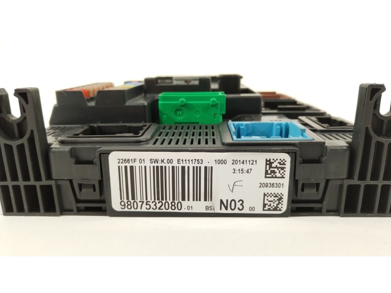 Recambio de caja reles / fusibles para peugeot 2008 i (cu_) 1.6 vti referencia OEM IAM 9807532080  BSIN0300