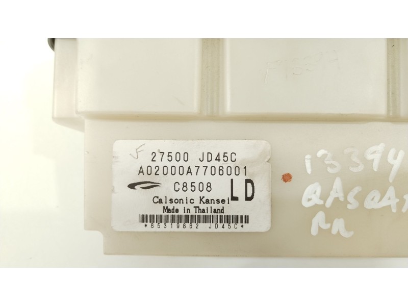 Recambio de mando climatizador para nissan qashqai i (j10, nj10) 1.5 dci referencia OEM IAM 27500JD45C  