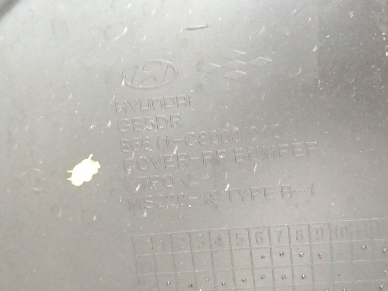 Recambio de paragolpes trasero para hyundai i20 go! brasil referencia OEM IAM 86611C8000  