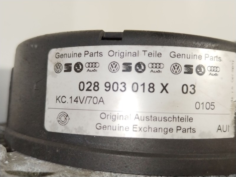 Recambio de alternador para volkswagen passat b3/b4 (3a2, 35i) 1.9 tdi referencia OEM IAM 028903018X  