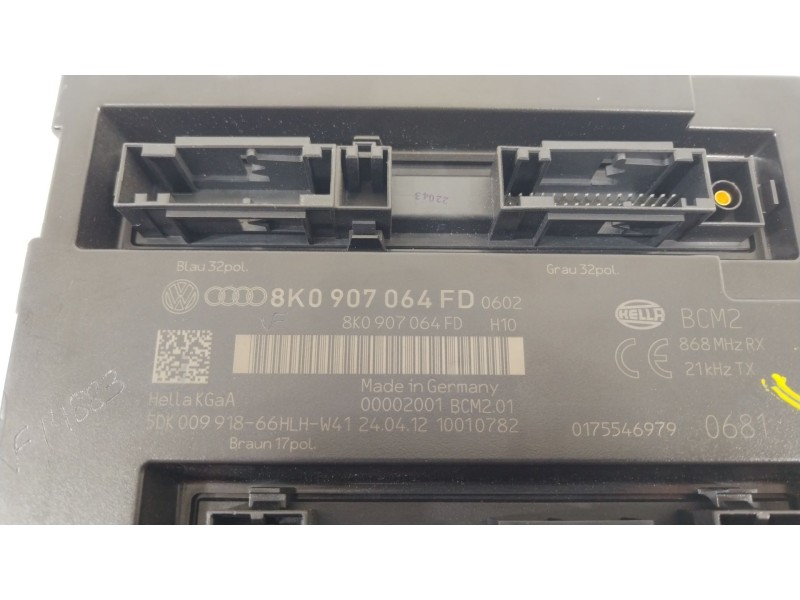 Recambio de modulo electronico para audi a4 b8 (8k2) 2.0 tdi referencia OEM IAM 8K0907064FD 0175546979 5DK009918