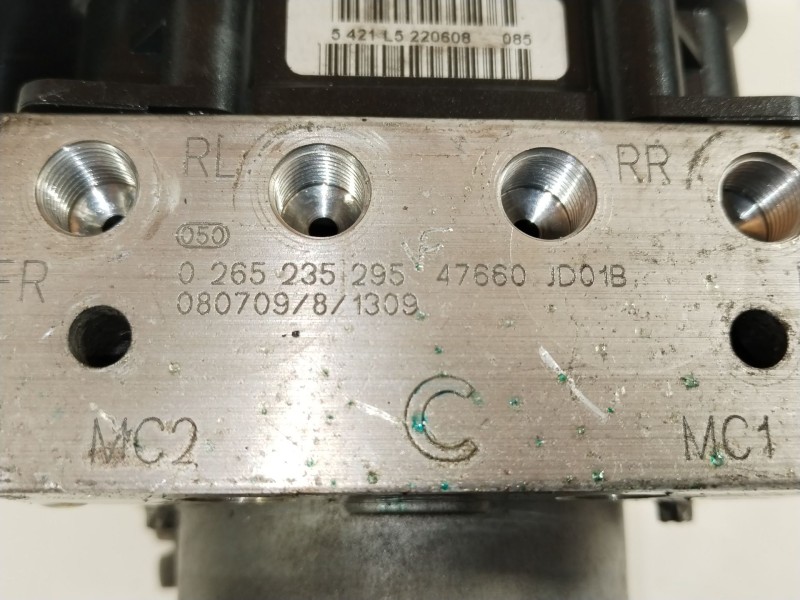 Recambio de abs para nissan qashqai i (j10, nj10) 1.5 dci referencia OEM IAM 47660JD01B 47660JD07A 0265235295