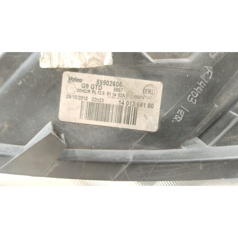 Recambio de faro izquierdo para fiat scudo furgoneta (270_, 272_) 1.6 d multijet referencia OEM IAM 1401368180  89902605