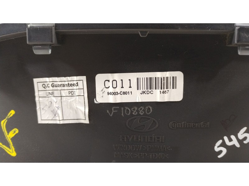 Recambio de cuadro instrumentos para hyundai i20 go! brasil referencia OEM IAM 94003C8011  A2C93142901