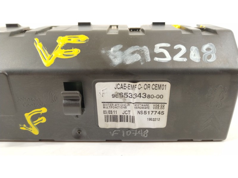 Recambio de pantalla multifuncion para peugeot 508 access referencia OEM IAM 9665334380  NS517745